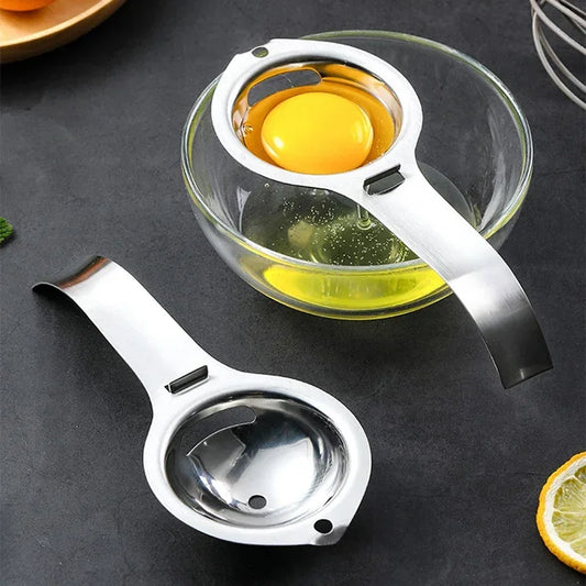 Egg Separator Egg Yolk Separator Divider Stainless Steel Egg White Yolk Filter Sieve Baking Cooking Tools Kitchen Accessories