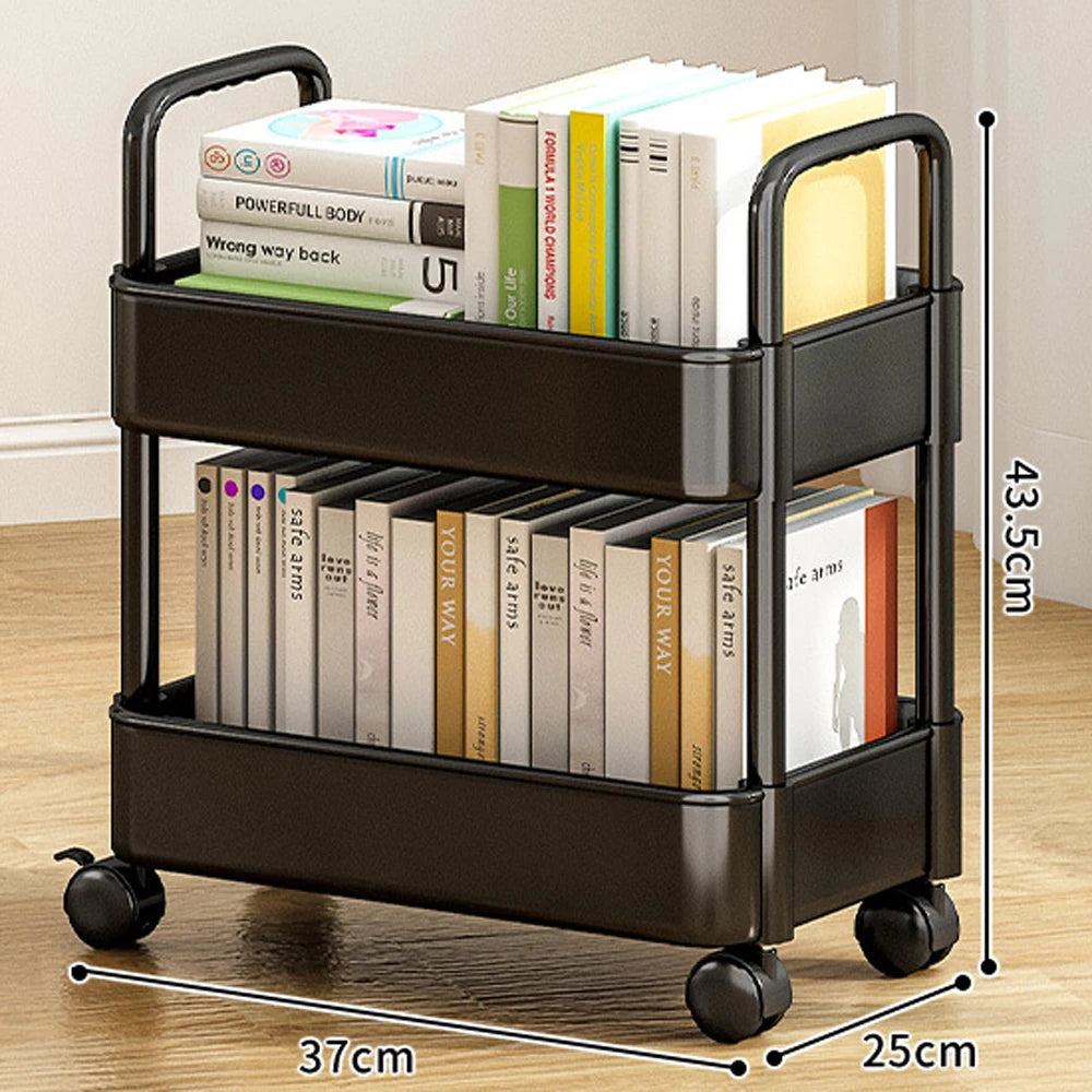 Mobile Storage Rack Trolley Kitchen Bathroom Bedroom Multi Storey Snacks Storage Rack with Wheels Organizer Home Accessories