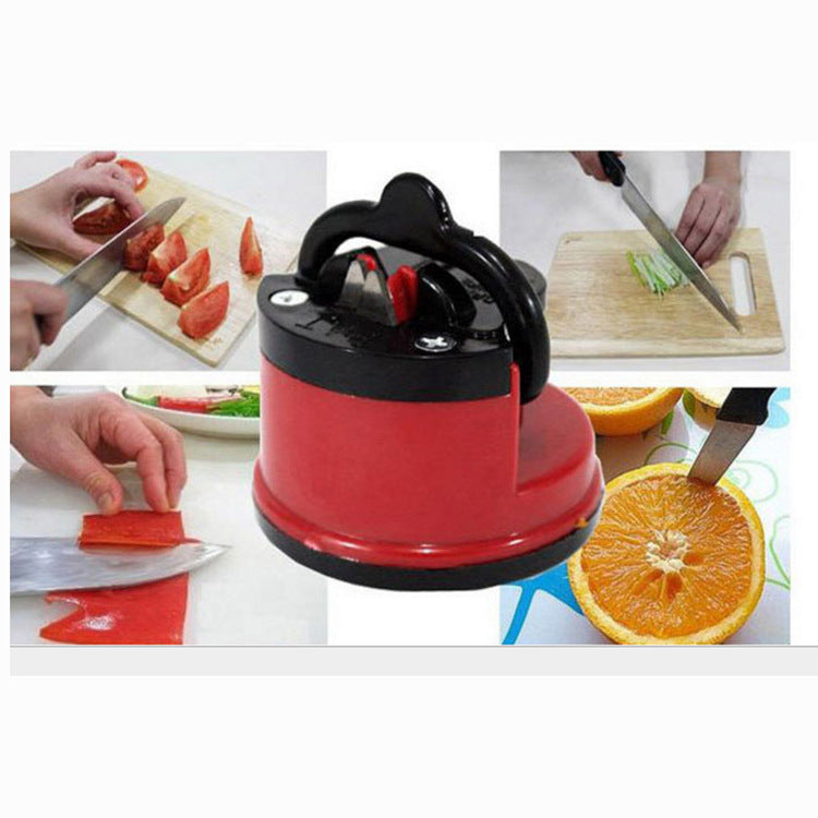 Fine iron knife sharpener for domestic kitchen Kitchen knife sharpener with fixed sucker stone