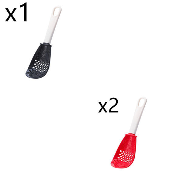 Multifunctional Slotted Spoon Grinding Cooking Spoon Mashed Auxiliary Food Ginger Garlic Spoon Press Potatoe Stir-frying Spatula Kitchen Gadget