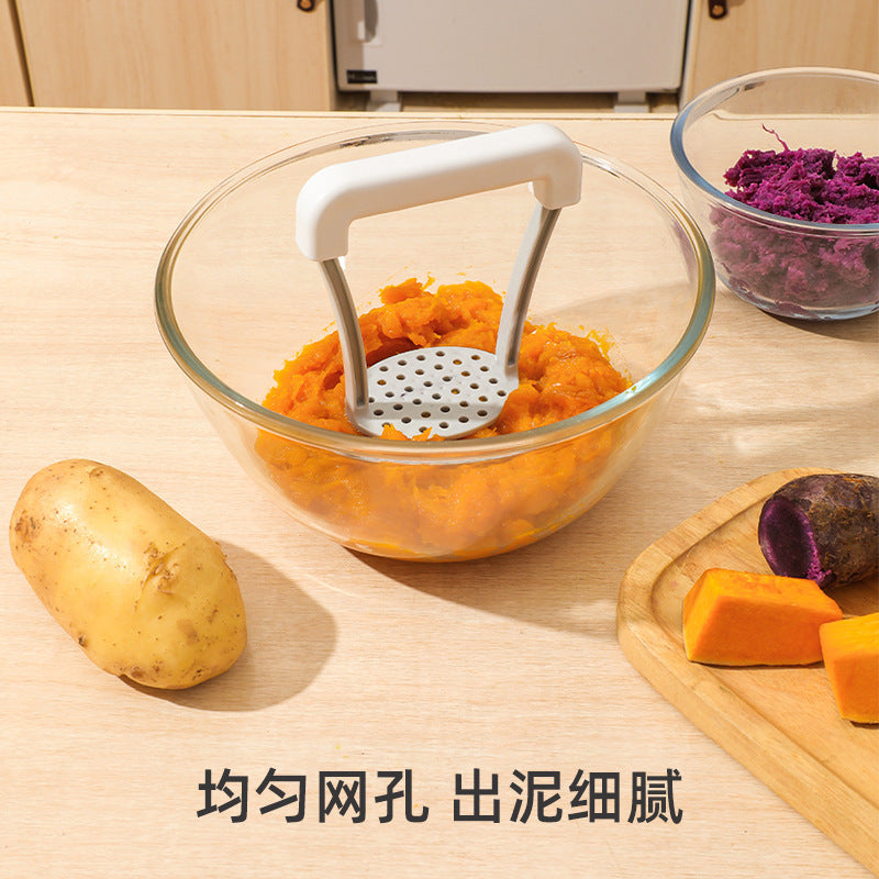 Manual potato mud press baby complementary food masher wavy potato press kitchen gadget press potato artifact