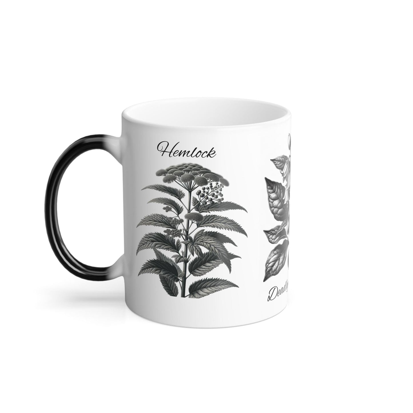 Mug, Beautiful but Deadly Plants - Color Changing, 11oz, Gift for Nature Lover, Botanical Lover Gift, Morphing Coffee Cup, Plant Lover Gift