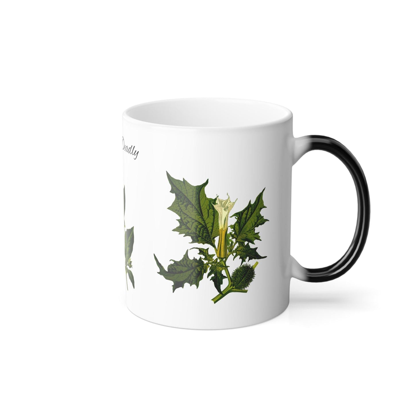 Deadly Plant Color Morphing Mug, 11oz - Unique Coffee Cup Gift, Heat Sensitive Mug, Color Changing Flower Tea Cup, Gardening Lover Gift,