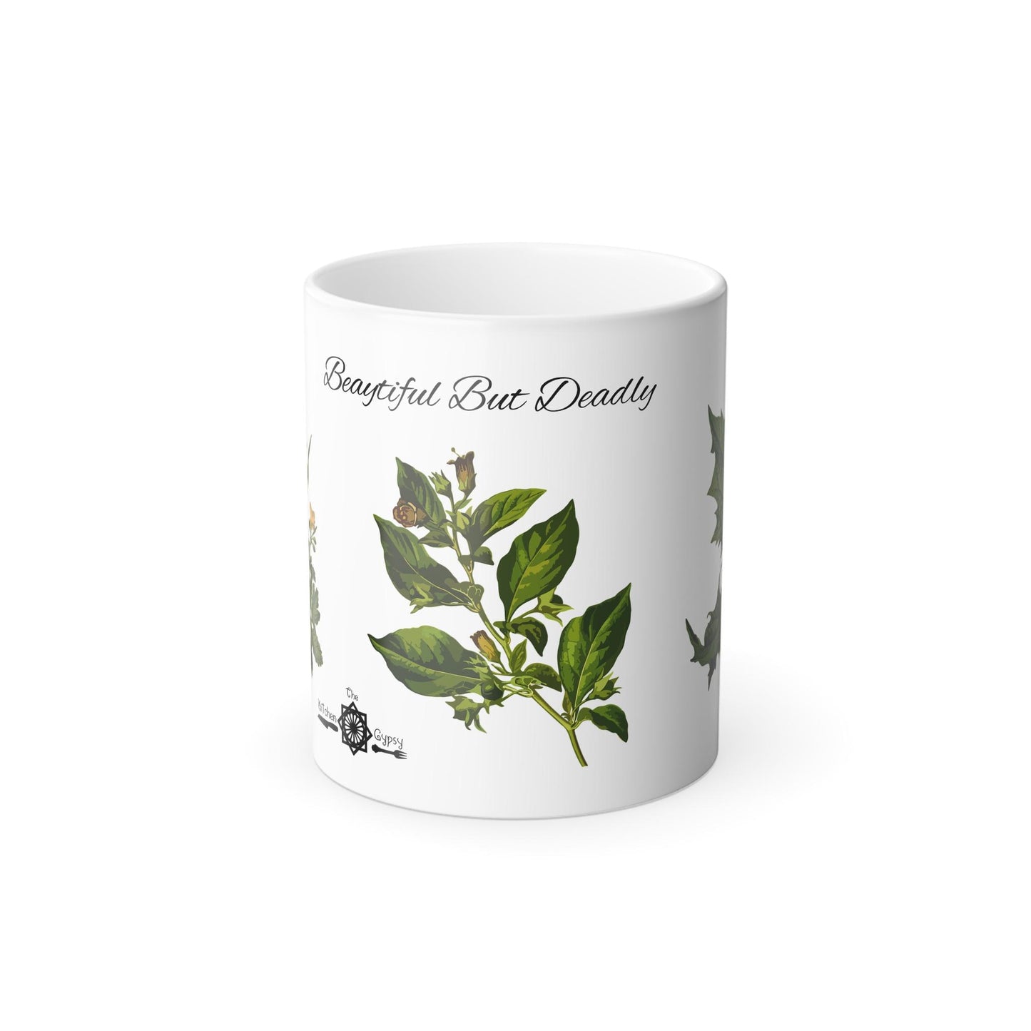 Deadly Plant Color Morphing Mug, 11oz - Unique Coffee Cup Gift, Heat Sensitive Mug, Color Changing Flower Tea Cup, Gardening Lover Gift,